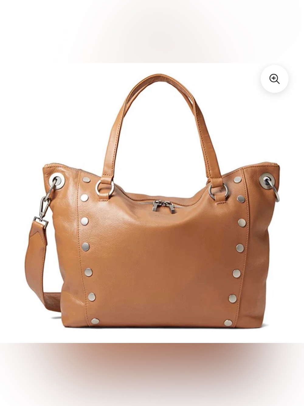 HAMMITT DANIEL LARGE 
ALMOND TAN BRUSHED SILVER bag used leather